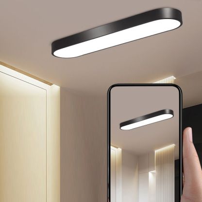 Quinn Moderno LED Lámpara de Techo Blanco/Negro Comedor/Sala de Estar Metal Acrílico
