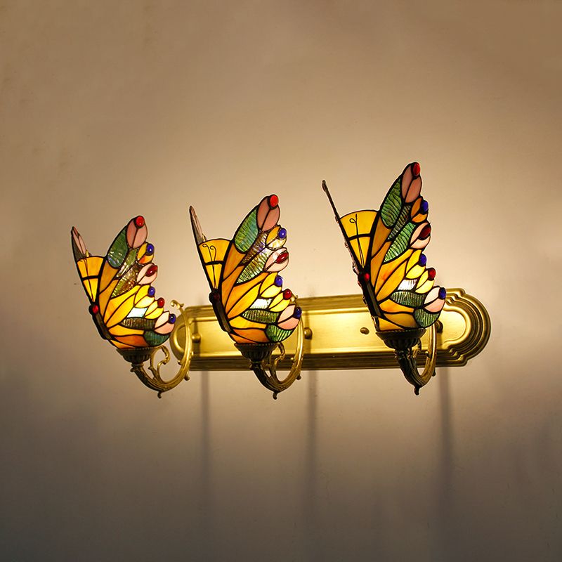 Kady Artístico LED Mariposa Aplique Rojo/Azul/Multicolor/Azul Claro Dormitorio/ Salón/ Vestíbulo Metal/Vidrio