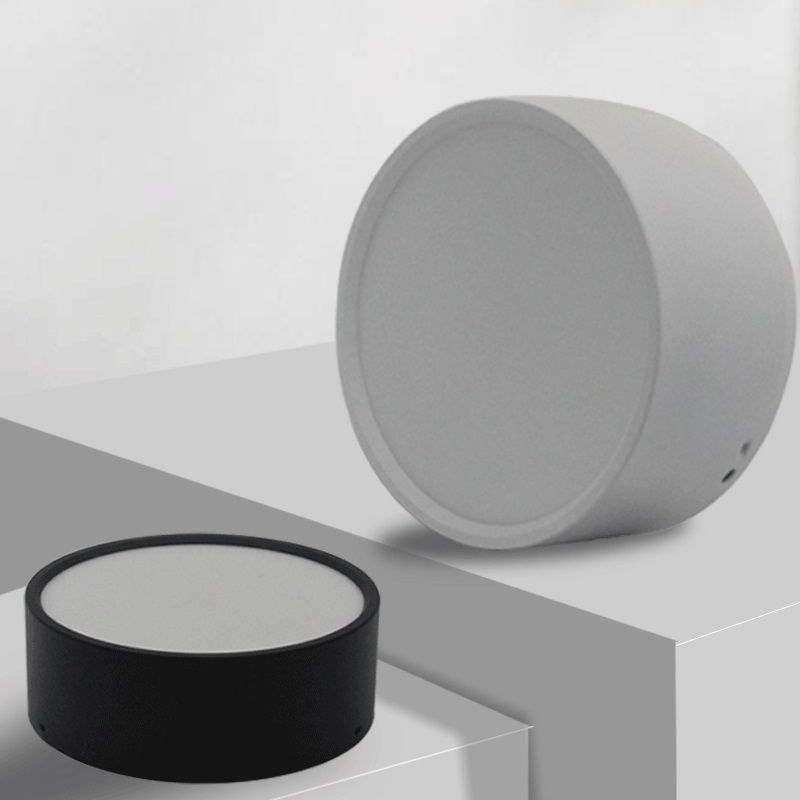 Quinn Moderno LED Lámpara de Techo Cilíndrico Blanco/Negro/Gris Dormitorio Metal/Acrílico