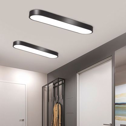 Quinn Moderno LED Lámpara de Techo Blanco/Negro Comedor/Sala de Estar Metal Acrílico