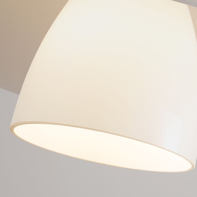 Carins Moderno LED Lámpara Colgante Blanco Comedor Metal & Vidrio