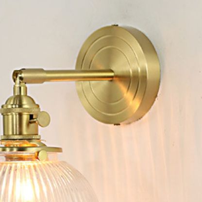Hailie Lujo Globo/Flores LED Aplique Oro Baño/Dormitorio Metal Vidrio