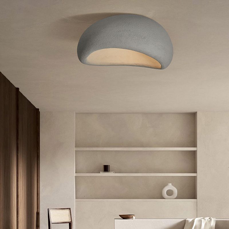 Byers Moderno LED Lámpara de Techo Blanco/Gris Dormitorio/Pasillo Resina
