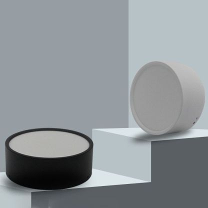Quinn Moderno LED Lámpara de Techo Cilíndrico Blanco/Negro/Gris Dormitorio Metal/Acrílico