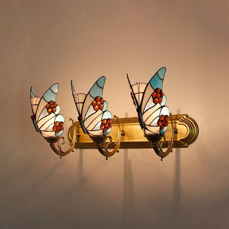 Kady Artístico LED Mariposa Aplique Rojo/Azul/Multicolor/Azul Claro Dormitorio/ Salón/ Vestíbulo Metal/Vidrio
