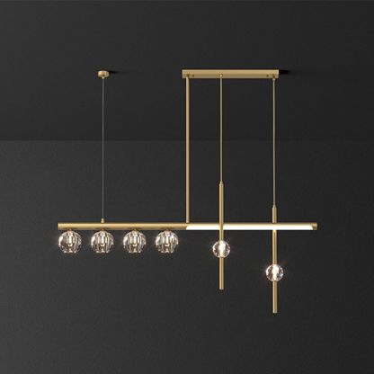 Kirsten Moderno LED Lámpara Colgante Oro Comedor Metal