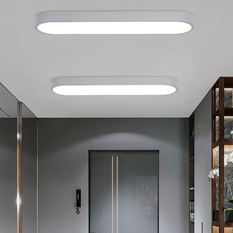 Quinn Moderno LED Lámpara de Techo Blanco/Negro Comedor/Sala de Estar Metal Acrílico