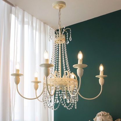 Silva Araña Vela Cristal Metal Madera Acrílico