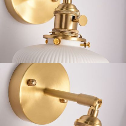 Lottie Moderna LED Apliques de pared Blanco/Dorado para Comedor/Salón Metal