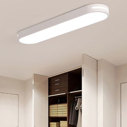 Quinn Moderno LED Lámpara de Techo Blanco/Negro Comedor/Sala de Estar Metal Acrílico