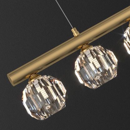 Kirsten Moderno LED Lámpara Colgante Oro Comedor Metal