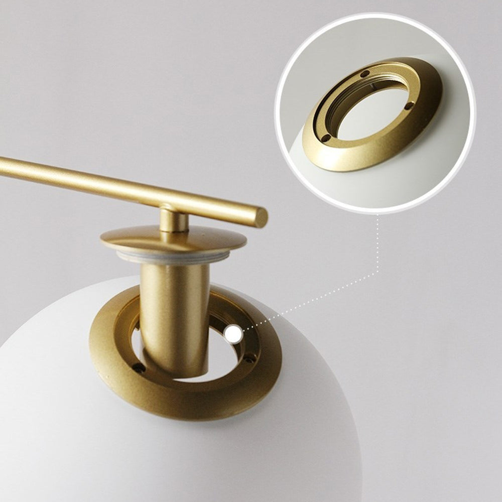 Valentina Moderna Simple Metal/Vidrio Lámpara de Pie Oro