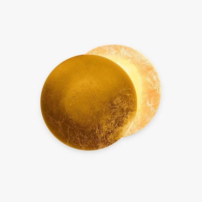 Elif Diseño Luna Metal Aplique de Pared Dorado/Bronce