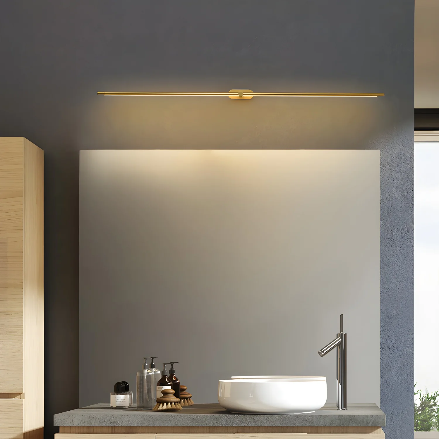 Axis Minimalist Linear Metal Wall Light