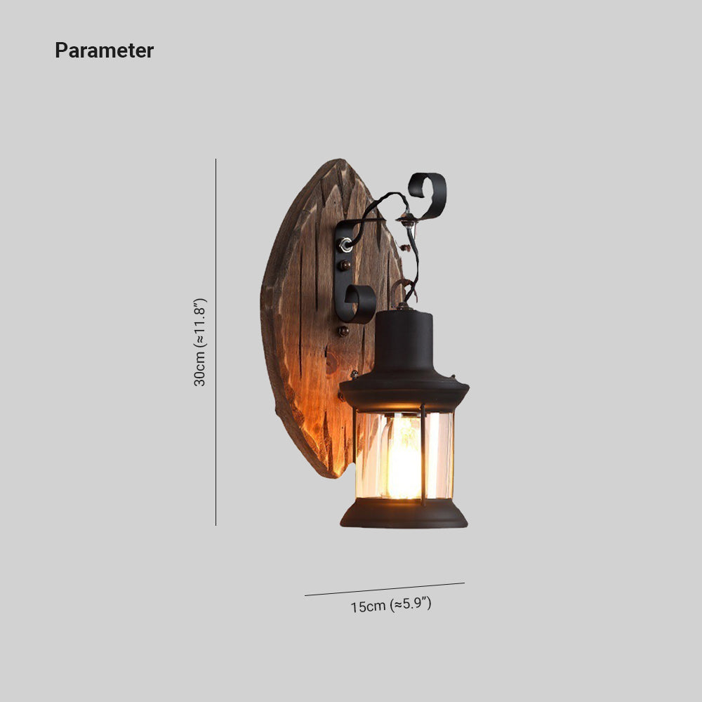 Austin Moderno LED Lámpara de Pared Negro Comedor Dormitorio Madera