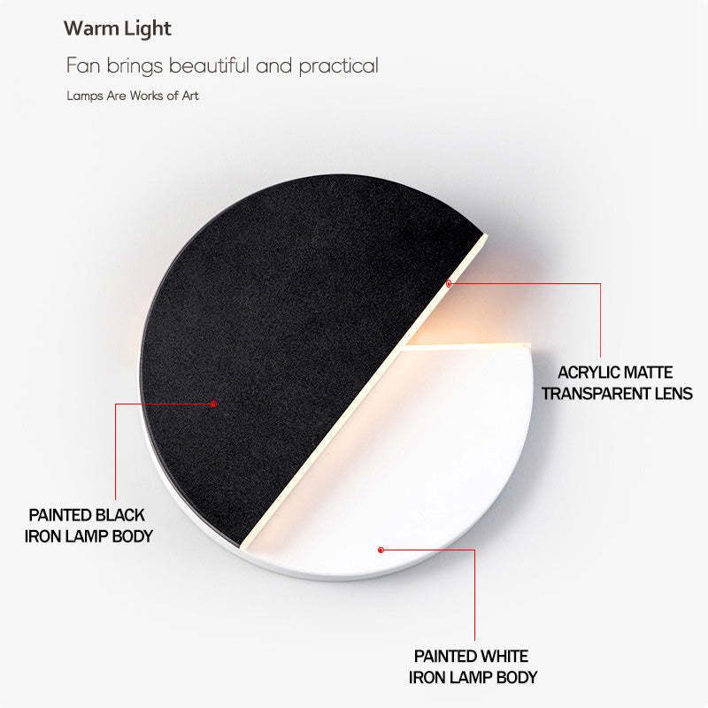 Drehbare Wall Lamp Blanco/Negro LED para Dormitorio y Salón