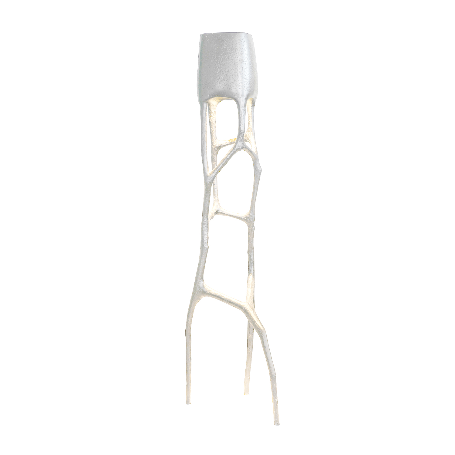 Retro Sculpted Metal Floor Lamp