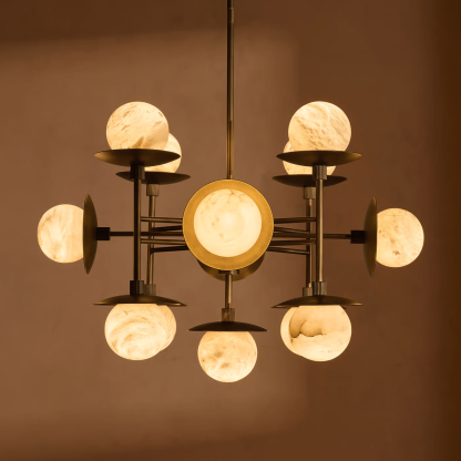 Artelux Cara Alabaster Globe Chandelier