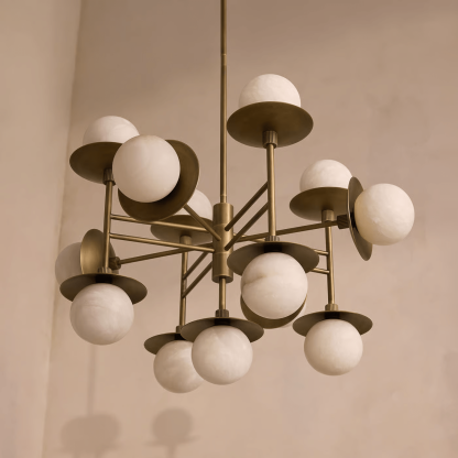 Artelux Cara Alabaster Globe Chandelier