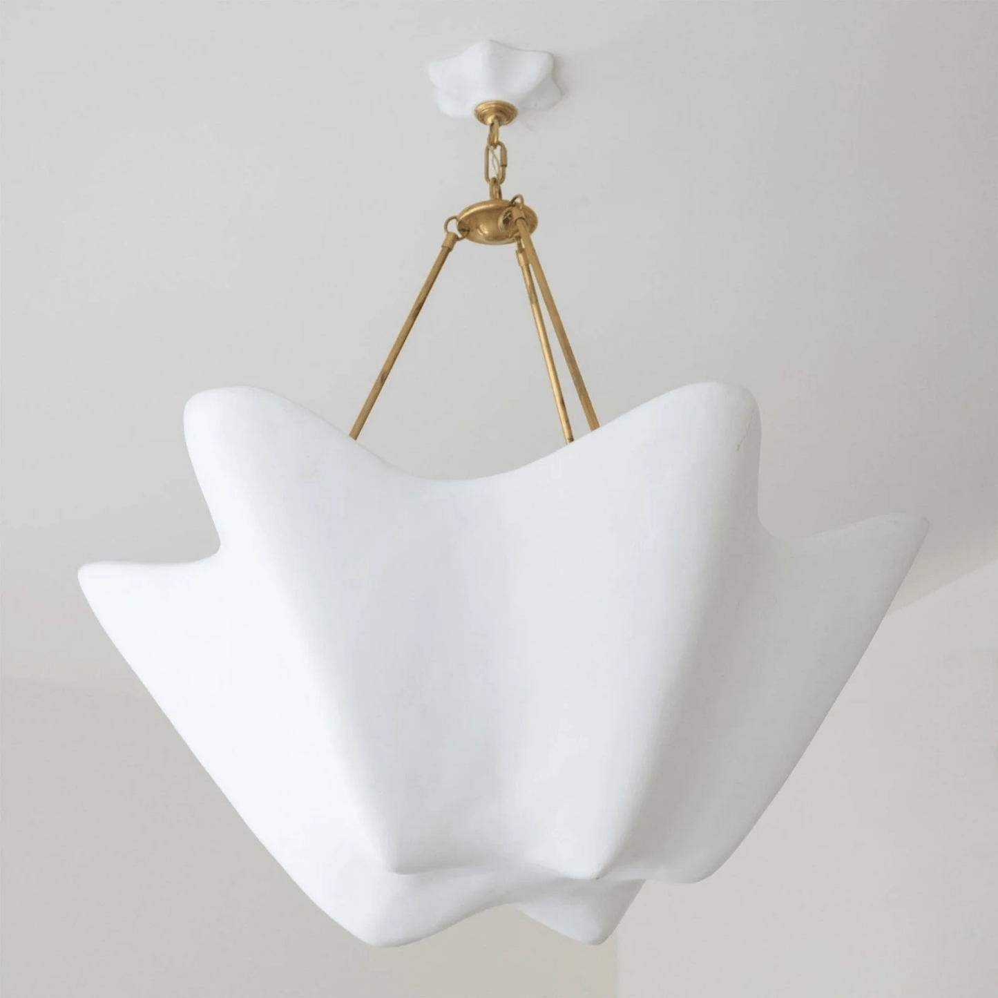 Hakka Plaster Wave Sculptural Chandelier