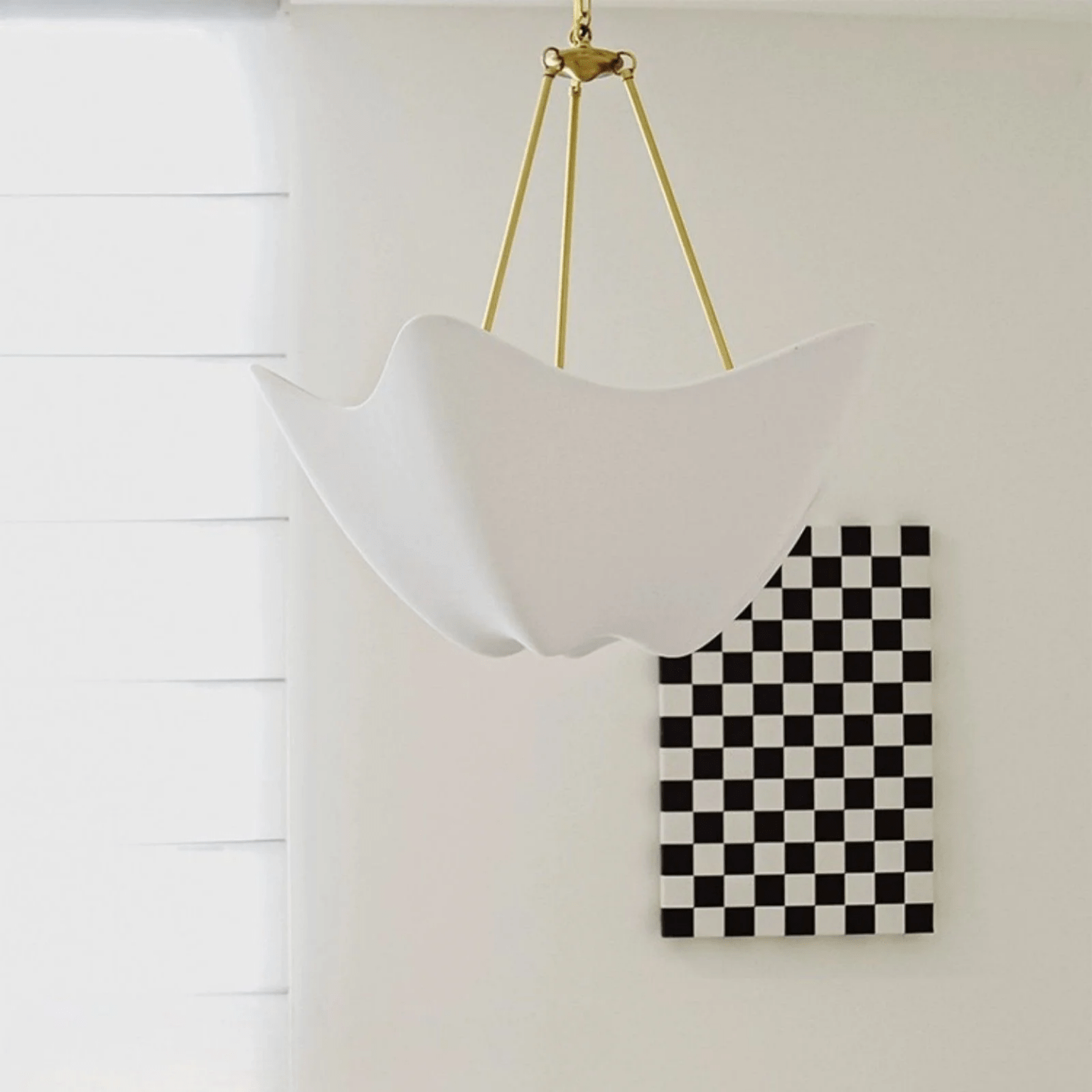 Hakka Plaster Wave Sculptural Chandelier