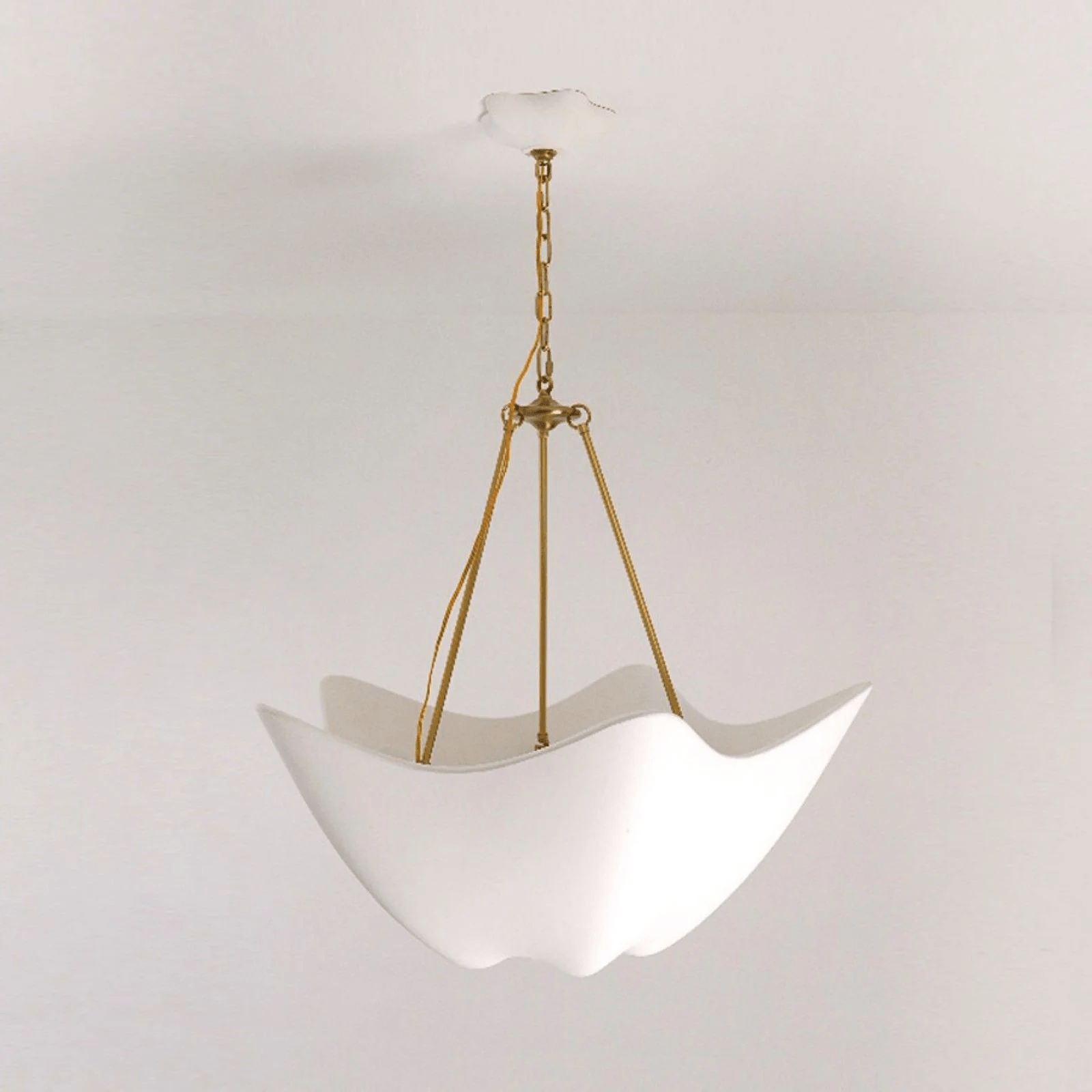Hakka Plaster Wave Sculptural Chandelier