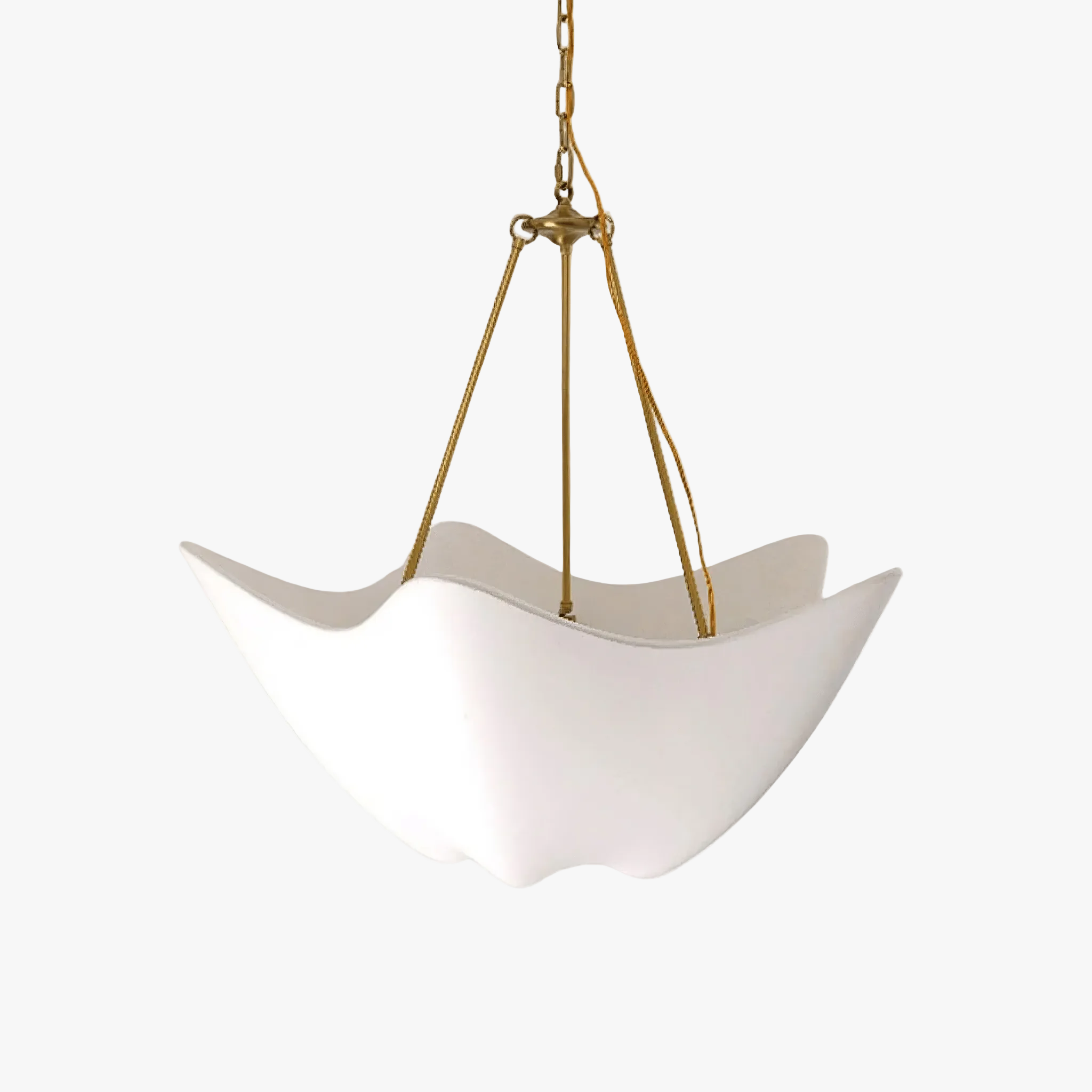 Hakka Plaster Wave Sculptural Chandelier