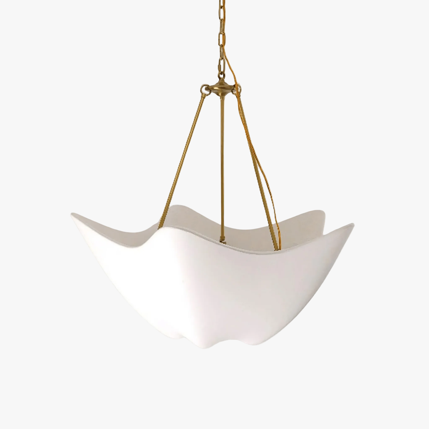 Hakka Plaster Wave Sculptural Chandelier