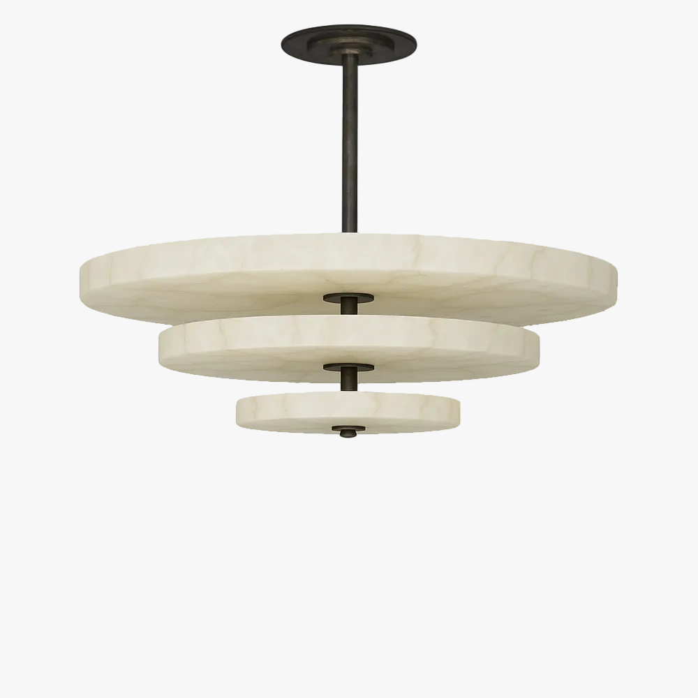 Dune Alabaster Tiered Chandelier