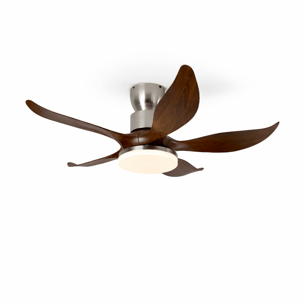 Ventilador de techo Celia de 5 aspas con luz y mando a distancia para velocidad y luz