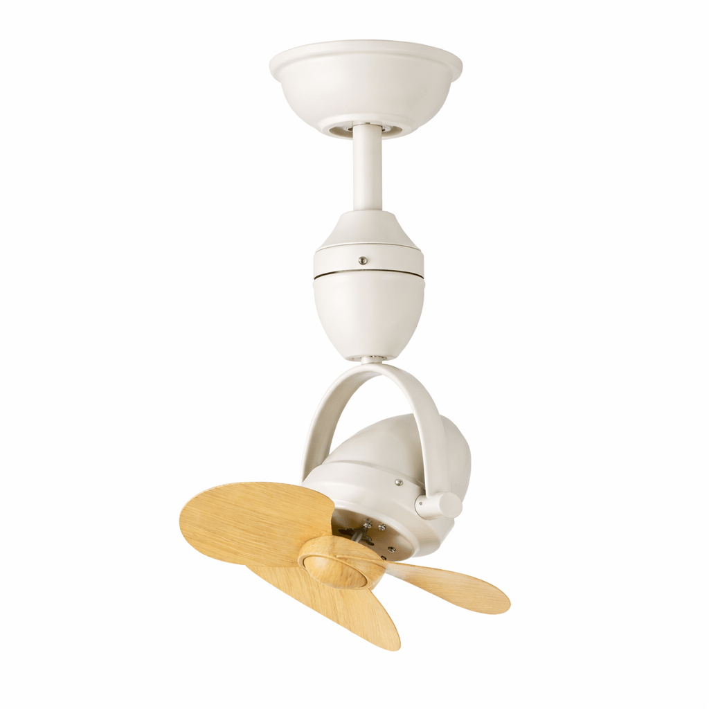 Ventilador de Techo Pivotante Retro Blake con acabado en Blanco