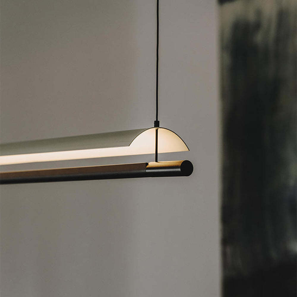 Edge Minimalista Lineal Metal/Acrílico Lámpara Colgante