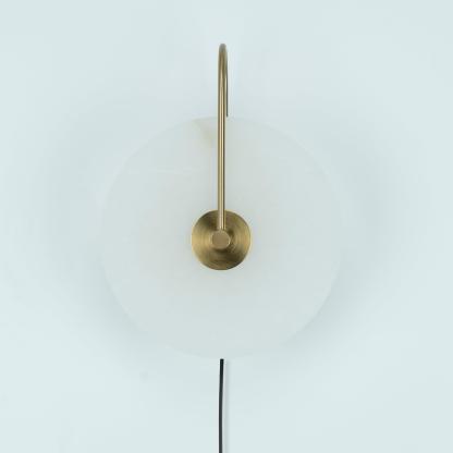 Dune Alabaster LED Plug-In Wall Light