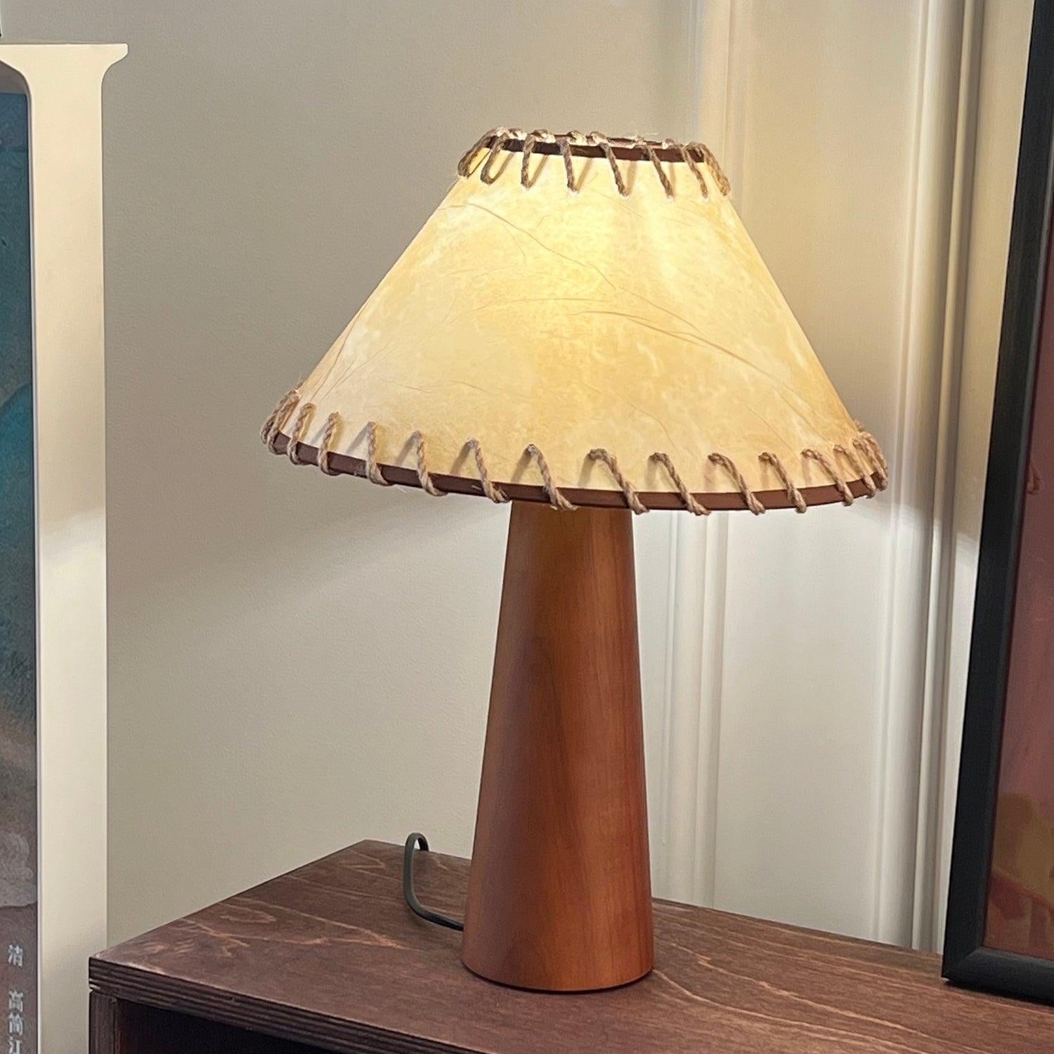 Drift Wood Table Lamp Walnut Beige