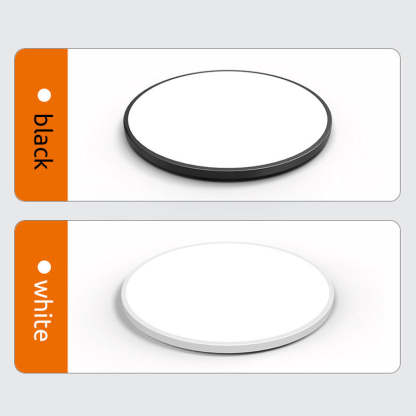 Quinn Minimalista Redonda Acrílico LED Lámpara de Techo Blanca/Negra