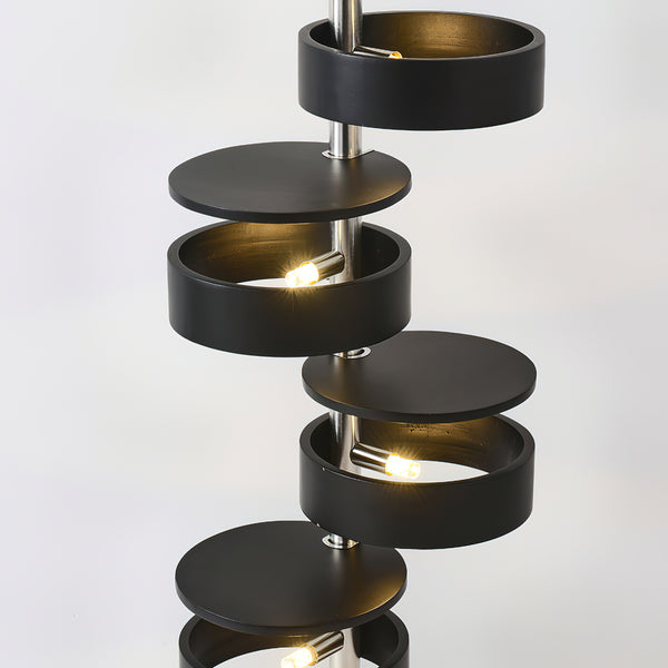 Drift Cylindrical Wood Floor Lamp