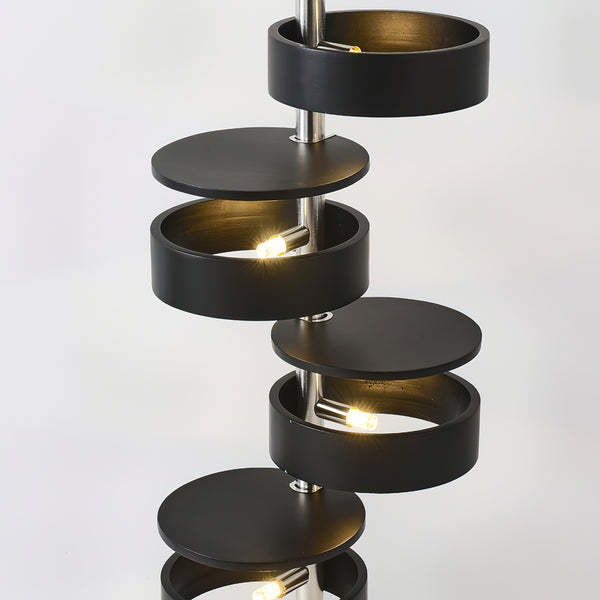 Drift Cylindrical Wood Floor Lamp