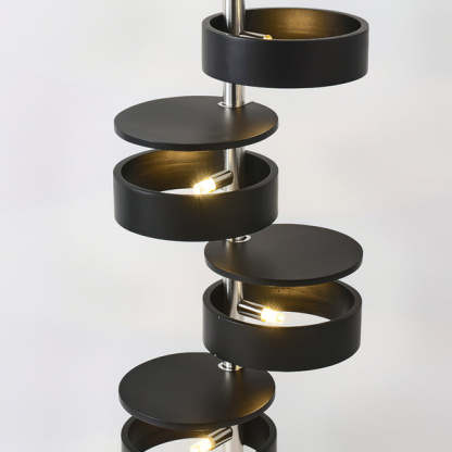 Drift Cylindrical Wood Floor Lamp
