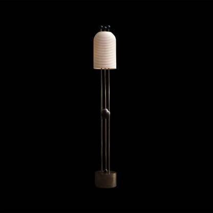 Retro Lantern Glass Floor Lamp
