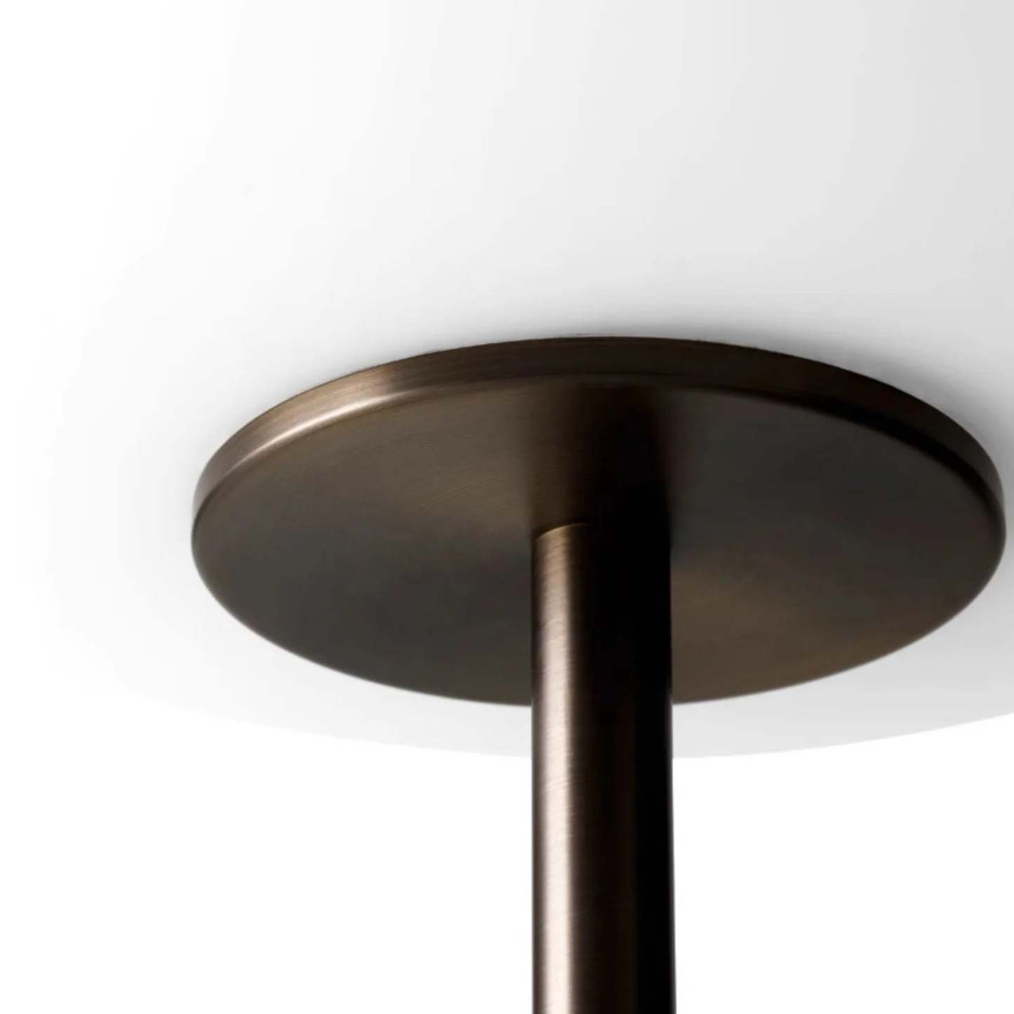 Axis Minimalist Alabaster Brass Floor Lamp