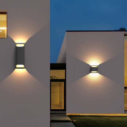 Orr Moderno LED Solar Aplique Exterior Metal Jardín Terraza Pasillo