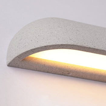 Orr Minimalista Arco LED Aplique Blanco/Negro Pasillo/Jardín Metal