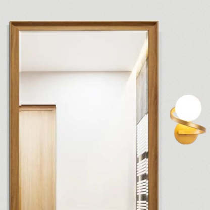 Louise Diseño LED Aplique Interior Negro/Oro Baño/Dormitorio Metal Vidrio