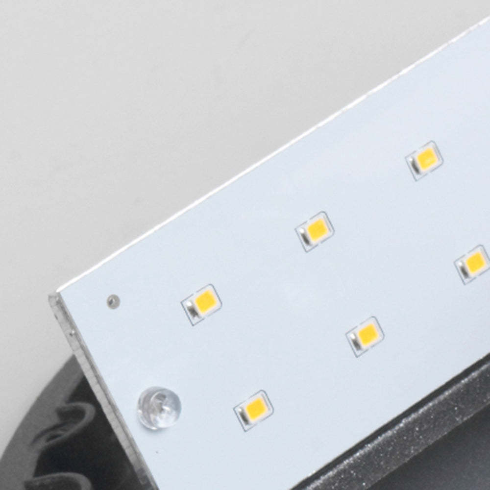 Orr Moderno Redondo Cuadrado Metal Aplique Exterior