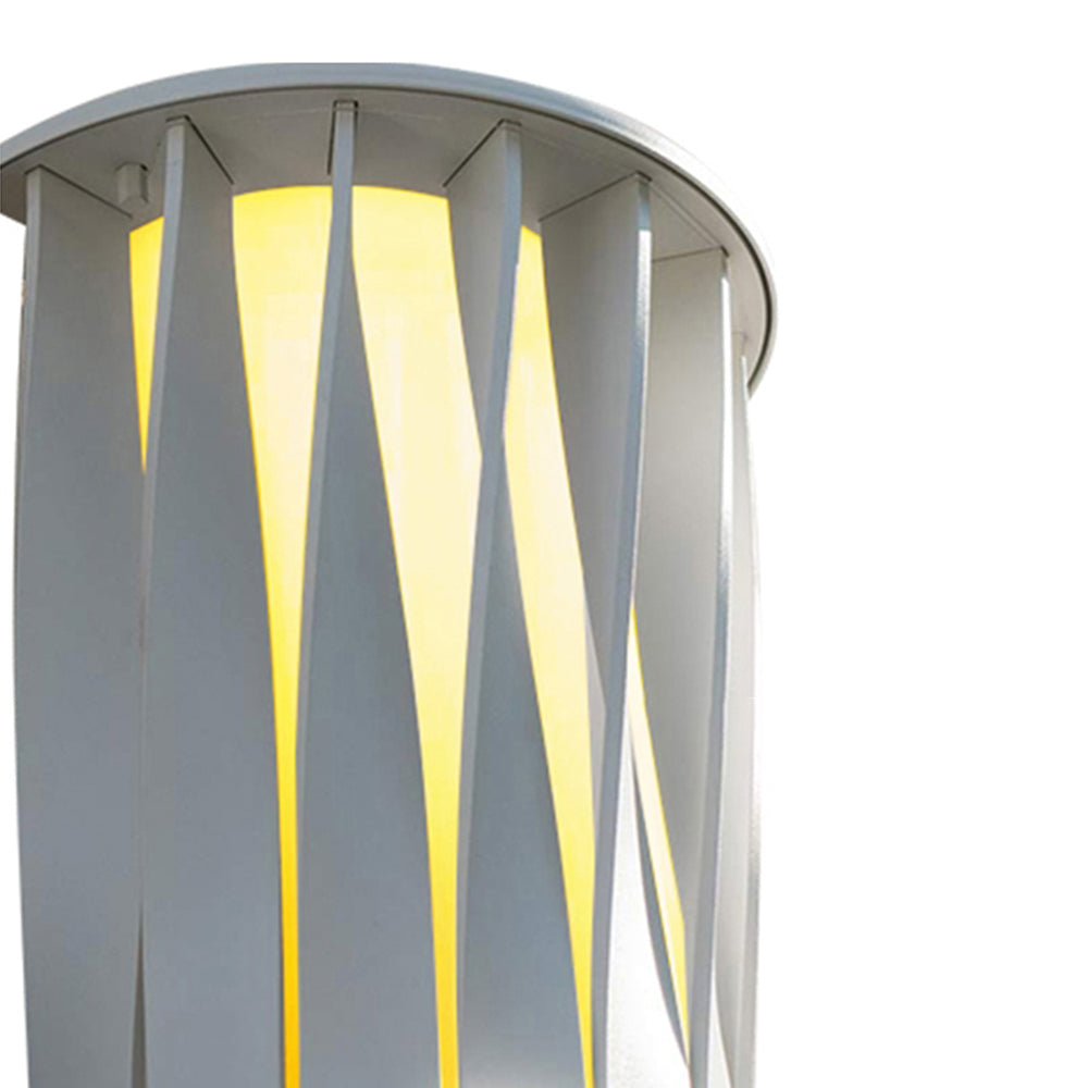 Orr Minimalista LED Aplique Exterior Blanco/Negro Jardín/Balcón/Terraza Aluminio Acrílico 2 Colores 32CM Largo