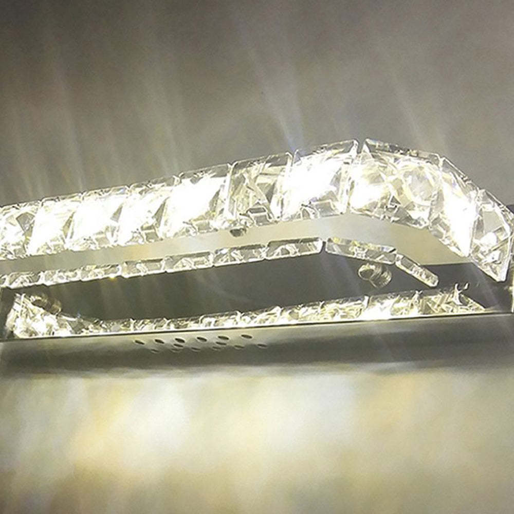 Kristy Moderno Metal/Cristal LED Aplique de Pared Plata/Oro