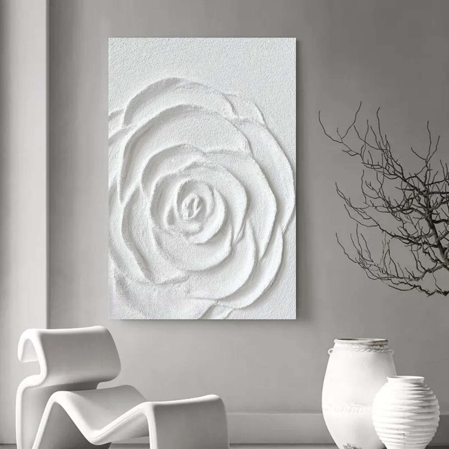 Arte Floral De Yeso #MS086