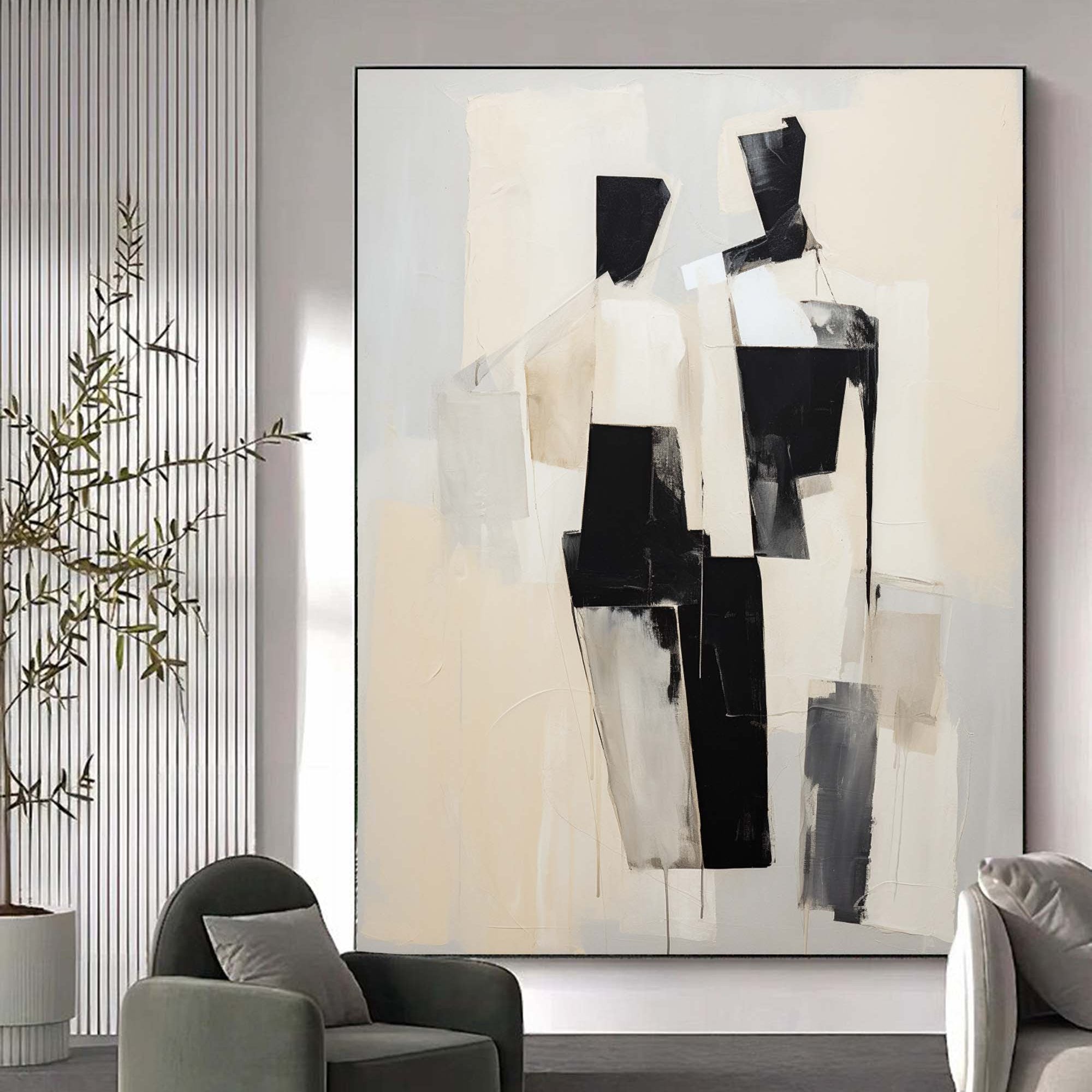 Arte De Retrato Abstracto #MS055