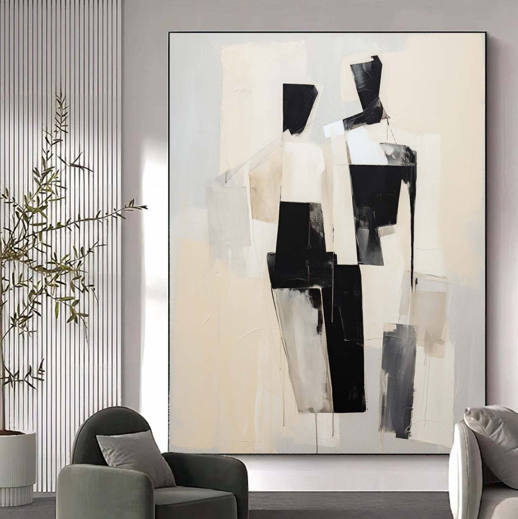 Arte De Retrato Abstracto #MS055