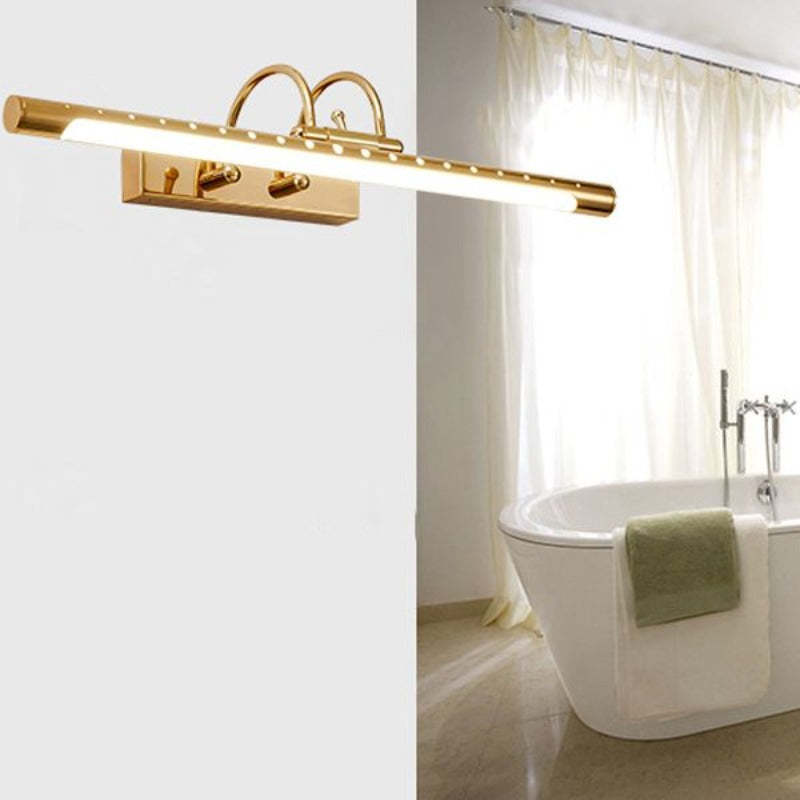 Moderno Lineal LED Aplique Oro Baño/Cocina Metal Acrílico | Las Sola